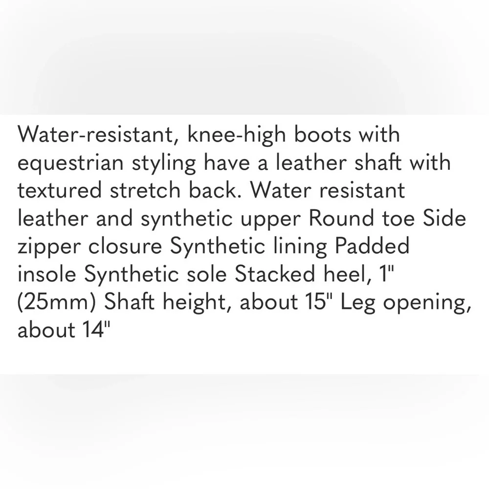 Cole Haan Chesley Leather Knee High Equestrian Boot NWOB Sz 7B Ret $300
